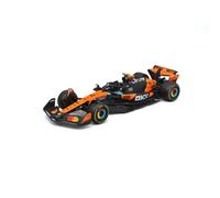 Bburago - McLaren F1 MCL39 2025#4 Norris, 1:43 Scale Diecast Car with Authentic Details, F1 McLaren Replica, Papaya/Black Livery, Officially Licensed, Recommended Age 3+ Years