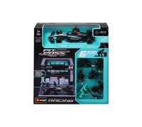 1:43 F1 MERCEDES AMG W15 2024 PIT PASS DIORAMA HAMILTON