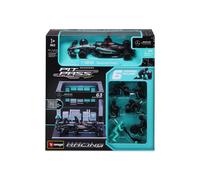 1:43 F1 MERCEDES AMG W15 2024 PIT PASS DIORAMA RUSSELL