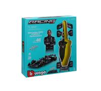 Bburago Build-It-Yourself Die-Cast Formula 1 F1 Model Kit - MB W14 - Hamilton - 1:24 Scale - Exceptionally Detailed Collectable Replica Race Car