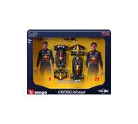 Bburago F1 Formula 1 RED BULL RACING RB20 (2024) - VERSTAPPEN AND PEREZ 2 Pack - 1:43 Scale - Incredibly Detailed Die-Cast Replica Collectible Race Car Models, Multiple Colours