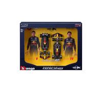 Bburago F1 Formula 1 RED BULL RACING RB20 (2024) - VERSTAPPEN AND PEREZ 2 Pack - 1:43 Scale - Incredibly Detailed Die-Cast Replica Collectible Race Car Models, Multiple Colours