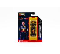 Bburago - F1 Red Bull Racing RB21 2025#1 Max Verstappen, 1:64 Scale Diecast Car, Detailed Formula 1 Single-Seater Replica, Official Colours, Collectible Blister Pack, Recommended Age 14+ Years