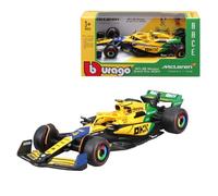 Bburago F1Formula 1 MCLAREN MCL38 (2024) - NORRIS - SENNA LIVERY - 1:43 Scale - Incredibly Detailed Die-Cast Replica Collectible Race Car Model