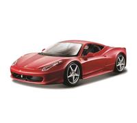Ferrari 458 Italia F142 2009 Red Burago Diecast Scale Model Car 26003 1:24