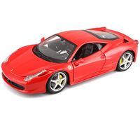 Ferrari 458 Italia F142 2009 Red Burago Diecast Scale Model Car 26003 1:24