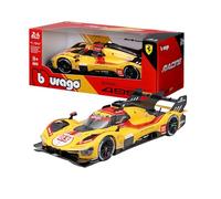 Bburago - Ferrari 499P 24H LMS Hypercar 2025#83, 1:24 Scale Diecast Car, Detailed Le Mans Champion Replica, Opening Doors, Officially Licensed by Ferrari, Recommended Age 3+ Years