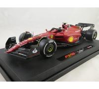 Bburago B18-16811S Formula 1 FERRARI F1-75 SAINZ with HELMET 1:18 Scale Die-Cast Collectible Race Car F1, Multiple
