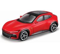 May Cheong Bburago FERRARI RACE & PLAY PUROSANGUE SUV - 1:43 Scale - Incredibly Detailed Die-Cast Replica Collectible Model Vehicle, Red