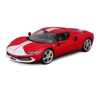 1:18 BURAGO Ferrari 296 Gtb Assetto Fiorano 2022 Red Silver BU16017R Model