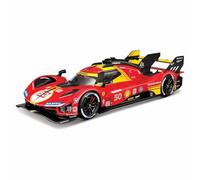 Bburago FERRARI RACING 499P LE MANS HYPERCAR (2024) AF CORSE #50-1:18 Scale - Incredibly Detailed Die-Cast Replica Collectible Race Car Model