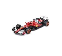 Bburago - Ferrari SF-25 F1 2025#16 Leclerc with Helmet, 1:43 Scale Diecast Car, Detailed Replica with Display Case and Base, Officially Licensed by Ferrari, Recommended Age 14+