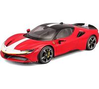 Bburago Ferrari Signature SF90 STRADALE Super Car - 1:18 Scale - Incredibly Detailed Die-Cast Replica Collectible Model