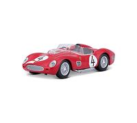 Bburago Ferrari Testarossa (1959): 1:43 Scale Model Car, Ferrari Racing Series, Gift Box, 12 cm, Red #4 (18-36307)