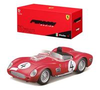 Bburago Ferrari Testarossa (1959): 1:43 Scale Model Car, Ferrari Racing Series, Gift Box, 12 cm, Red #4 (18-36307)