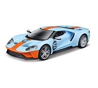 Bburago FORD RACE HERITAGE COLLECTION- 2019 FORD GT Race Car - 1:32 Scale - Incredibly Detailed Die-Cast Replica Collectible Model Vehicle