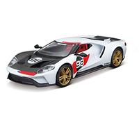 Bburago FORD RACE HERITAGE COLLECTION- 2021 FORD GT Race Car - 1:32 Scale - Incredibly Detailed Die-Cast Replica Collectible Model Vehicle