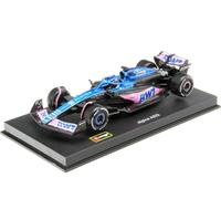 Bburago Formula 1 F1 BWT ALPINE TEAM A523 (2023) WITH HELMET OCON - 1:43 Scale - Incredibly Detailed Die-Cast Replica Collectible Model Race Car