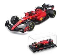 Bburago Formula 1 F1 FERRARI SF-23 LECLERC WITH HELMET (2023) - 1:24 Scale - Incredibly Detailed Die-Cast Replica Collectible Model Race Car