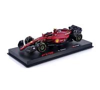 Bburago Formula 1 FERRARI F1-75 (2022) WITH HELMET SAINZ 1;43 Die-Cast Collectible Race Car