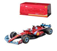 Bburago Formula 1 Ferrari SF-24 Miami Version Deluxe Edition (2024): 1:18 Scale Model Car by Driver #16 Charles Leclerc, Hard Case 35.9 cm, Red (18-16821-1)