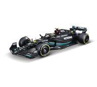 Bburago F1 Mercedes Benz W14 2023 With Hamilton Helmet 1:24 Scale Collectible Model