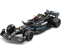 Bburago Formula 1 F1 MB W14 2023 (Hamilton) Race Car - 1:43 Scale - Incredibly Detailed Die-Cast Replica Collectible Model Vehicle, Black