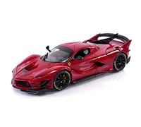 Bburago - FXX-K Evo Hybrid 6.3 V12 1050hp - 2018 1:18 Scale Metallic Red Metal Miniature Car - Adults, Car Enthusiasts
