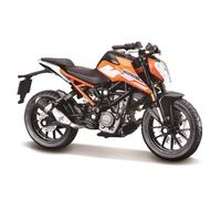 Bburago KTM 250 Duke Motorbike - 1:18 Scale - Incredibly Detailed Die-Cast Replica Collectible Motorcycle, Orange