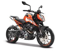 Bburago KTM 250 Duke Motorbike - 1:18 Scale - Incredibly Detailed Die-Cast Replica Collectible Motorcycle, Orange