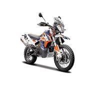 Bburago KTM 790 Adventure R Rally Motorbike - 1:18 Scale - Incredibly Detailed Die-Cast Replica Collectible Motorcycle Model, White