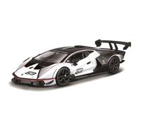 Bburago - Lamborghini Essenza SCV12 in 1:24 scale, Pearl White and Black Diecast Car, Detailed Replica with Opening Doors, Officially Licensed by Lamborghini, Recommended Age 3+ Years