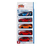 Bburago Maisto France Pack of 5 Vehicles 1/43, 30007, Random Colour