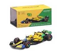 BBurago Die-cast Replica McLaren MCL38 (2024) – Norris Helmet Senna Livery – 1:43 Scale