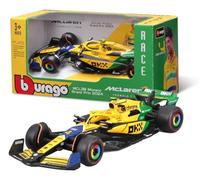 Bburago - McLaren MCL38 Monaco GP 2024 Senna Livery Scale 1:43, Diecast Replica Detailed Random Assortment Norris or Piastri, Ayrton Senna Tribute Edition
