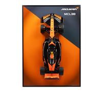 Bburago McLaren MCL38 RC F1 Car, Lando Norris #4, 1:10 Scale, with Photo Frame Display
