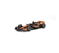 HTLNUZD Bburago 1:43 2024 New F1 Mclaren MCL38#4 Lando Norris - Miami Edition Alloy Racing Car 1/43 Formula One Model Car Die Cast Adult Collection Vehicles Gift (Color box version)
