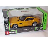 Bburago Mércédés AMG GT Golden Yellow Car 1.32 scale diecast model