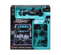 Bburago Mercedes AMG Petronas F1 Formula One Team W15 Pit Pass Set - 1:43 Scale