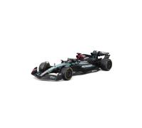 Bburago Formula 1 Mercedes-AMG Petronas F1 W15 Team (2024): 1:43 Scale Model Car from Driver #63 George Russell, Window Box, 12.5 cm, Black Silver (18-38208R)