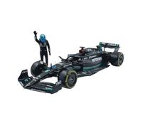 Bburago Mercedes AMG Petronas W14 Lewis Hamilton #44 2023 - Realistic 1:24 Scale Model Car and Lewis Hamilton Figure, Officially Licensed by Mercedes, Recommended Age 14+