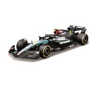 Bburago Mercedes AMG Petronas W15 Lewis Hamilton #44 2024 - Realistic 1:43 Scale Model Car, Driven by Lewis Hamilton, Officially Licensed by Mercedes, Recommended Age 3+ Years