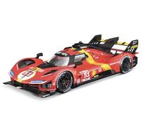 Bburago - Ferrari 499P LMH Assembly Kit - 1:24 Scale Car, Detailed Replica of the 2023 Le Mans 24H Winner, Official Ferrari License, Recommended Age 14+ Years
