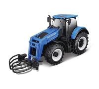 Bburago NEW HOLLAND T7.315 TRACTOR WITH FRONT LOADER - 1:32 Scale - Incredibly Detailed Die-Cast Replica Collectible Model Vehicle