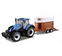 BBURAGO NEW HOLLAND TRACTOR WITH TRAILER T7.315 1:32
