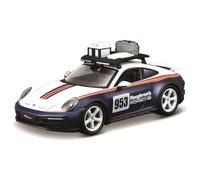 Bburago Porsche 911 Dakar - Realistic 1:24 Scale Model Car, Diecast Replica with Opening Doors, Official Porsche Licence, Recommended Age 3+ Years