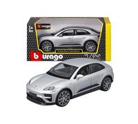 BBURAGO Porsche Macan 4 Electric, diecast car on a scale of 1:24, detailed replica with opening bonnet and doors, officially licensed by Porsche, random assortment, recommended age 3+ years