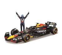 Bburago - Red Bull RB20 Verstappen, 1:24 scale model, driver figure | RB20 #1 Verstappen F1 Model, 1:24 scale with driver figure, detailed replica, officially licensed by Red Bull, ages 14+