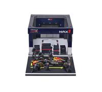 Bburago 1:43 Scale Oracle Red Bull Racing RB21 F1 2025 Pit Pass Diorama Set - Max Verstappen | Official Red Bull Racing Licensed Die-Cast | Pit Lane Scene Display | F1 Collector's Model