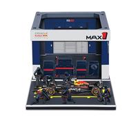 Bburago 1:43 Scale Oracle Red Bull Racing RB21 F1 2025 Pit Pass Diorama Set - Max Verstappen | Official Red Bull Racing Licensed Die-Cast | Pit Lane Scene Display | F1 Collector's Model